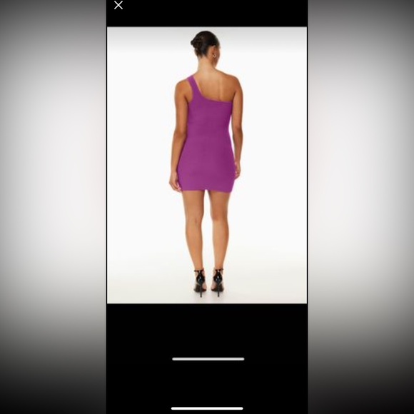 Aritzia/ Babaton Sculpt Knit One-Shoulder Dress size MEDIUM - Picture 2 of 2